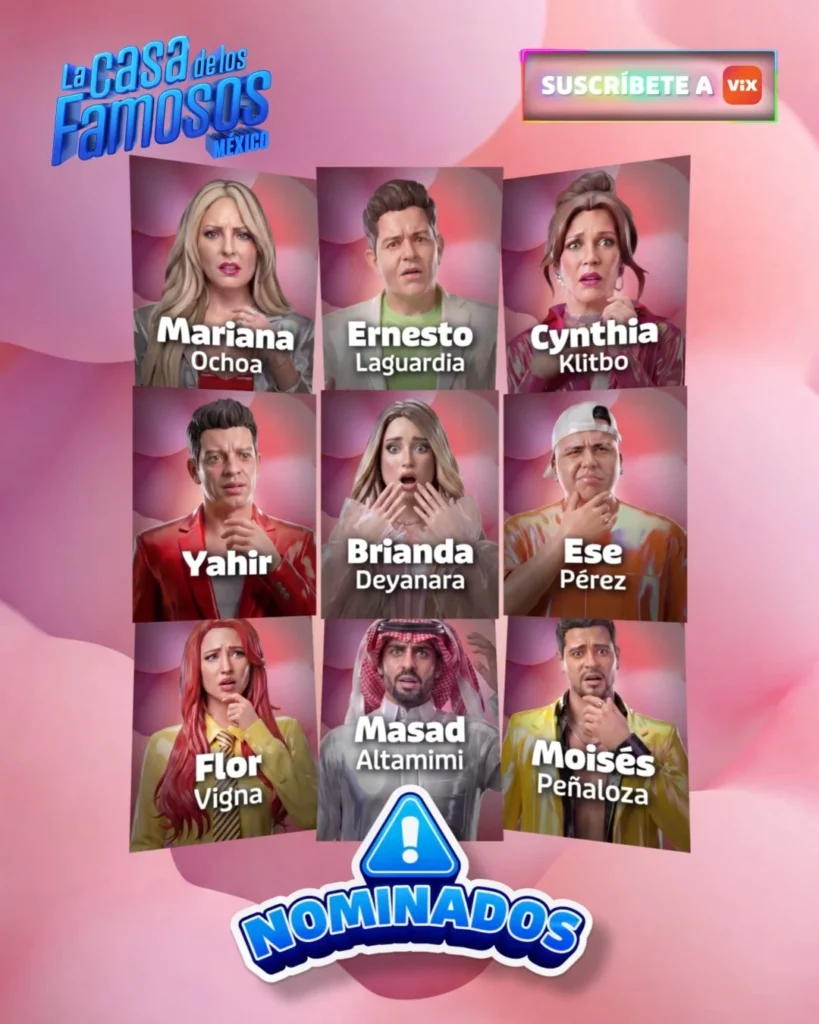 La Casa de los Famosos México: nueve habitantes quedan nominados esta semana